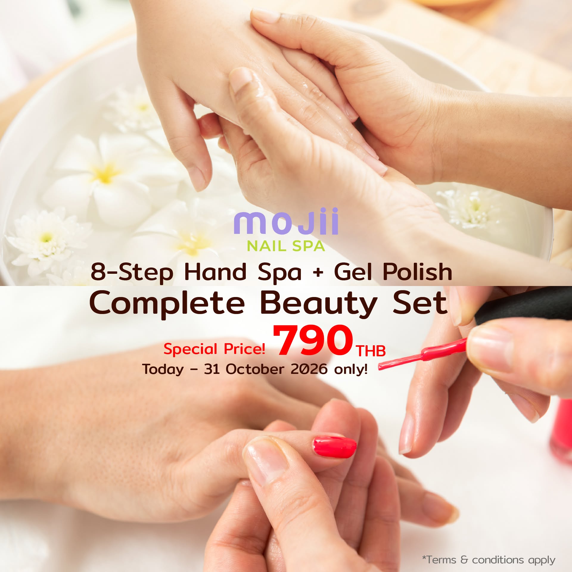 Package 8-Step Hand Spa + Gel Polish Complete Beauty Set - โปรโมชั่นร้านทำเล็บ นิมมาน เชียงใหม่
